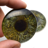 Viking Ravens Celtic Sage Green Glass Eyes