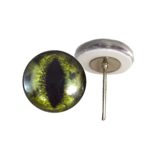 Alligator Glass Eyes on Wire Pin Posts