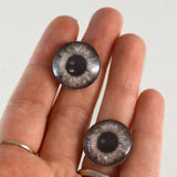20mm Black and White Gray Steampunk Glass Eyes