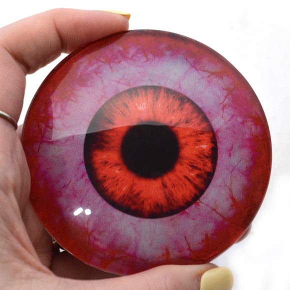 Giant 78mm Bloody Red Zombie Glass Eyes