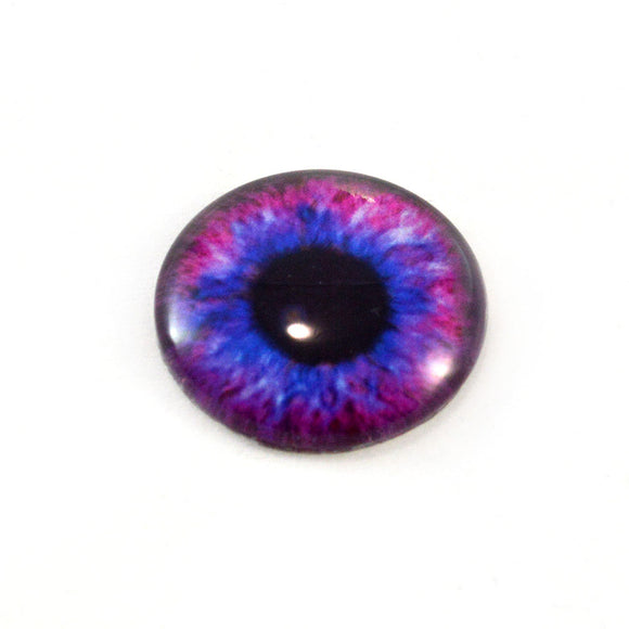 Blue and Pink Steampunk Glass Eye