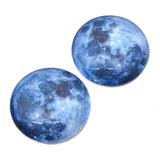 Blue Moon Glass Cabochons
