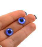 Blue Violet Zombie Glass Eyes