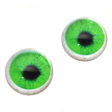 High Domed Bright Green Human Glass Eyes