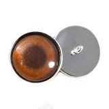 Metallic Bronze Shimmer Fantasy Sew-On Button Glass Eyes