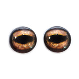 Brown Toad Frog Glass Eyes