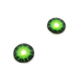 Electrifying Green Lightening Glass Eyes