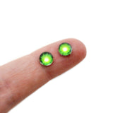 Electrifying Green Lightening Glass Eyes