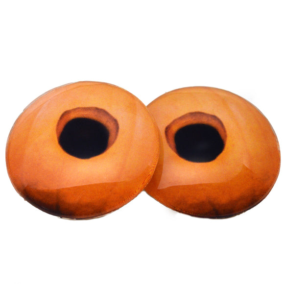 Carved Pumpkin Halloween Glass Eyes