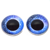 High Domed Celestial Blue Doll Glass Eyes