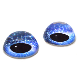 High Domed Celestial Blue Doll Glass Eyes