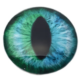 Massive 78mm Blue and Green Cheshire Cat Glass Eyes