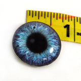 25mm Purple and Teal Clockface Steampunk Glass Eye