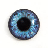 Purple and Teal Clockface Steampunk Glass Eye