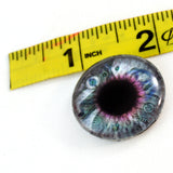 30mm Clockwork Steampunk Glass Eye in Purple and Blue