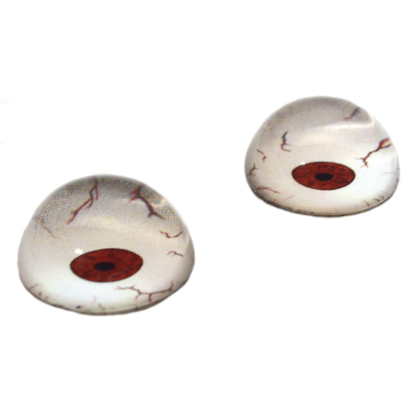 High Domed Crazy Red Mars Martian Glass Eyes
