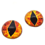 High Domed Fire Dragon Glass Eyes