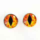Sew On Buttons Flaming Dragon Glass Eyes