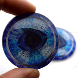 Blue Odin Glass Eyes Viking Cabochons
