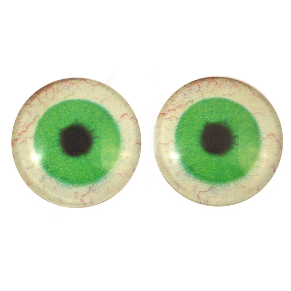 30mm Glow in the Dark Green Ghost Glass Eyes