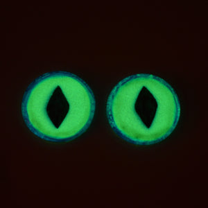 Glow in the Dark Dragon Eyes in Blue and Yellow
