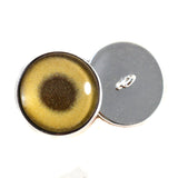 Sew On Buttons Gold Metallic Glass Eyes