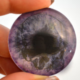 Purple Gothic Skull Animated Glass Eyes