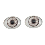 Grey Doll Oval Glass Eyes
