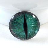 Green and Gray Dragon Glass Eye