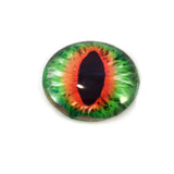 Green and Orange Dragon Glass Eye