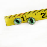 10mm Green and Peach Dragon Glass Eye