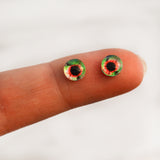 Green and Red Zombie Glass Eyes