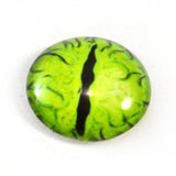 Lime Green Dragon Glass Eye