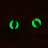 8mm Glow in the Dark Green Cat Glass Eyes