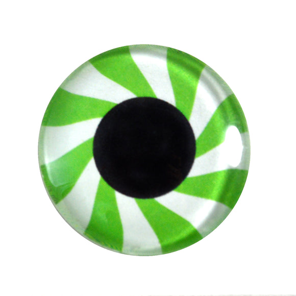 Green Mint Candy Glass Eye