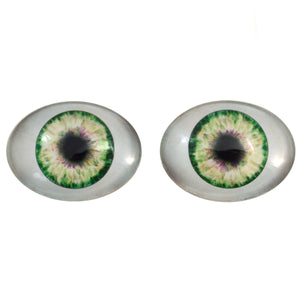 Green Oval Doll Glass Eye