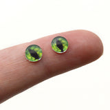 miniature Pine Tree Green Dragon Glass Eyes