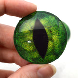 large Pine Tree Green Dragon Glass Eyes