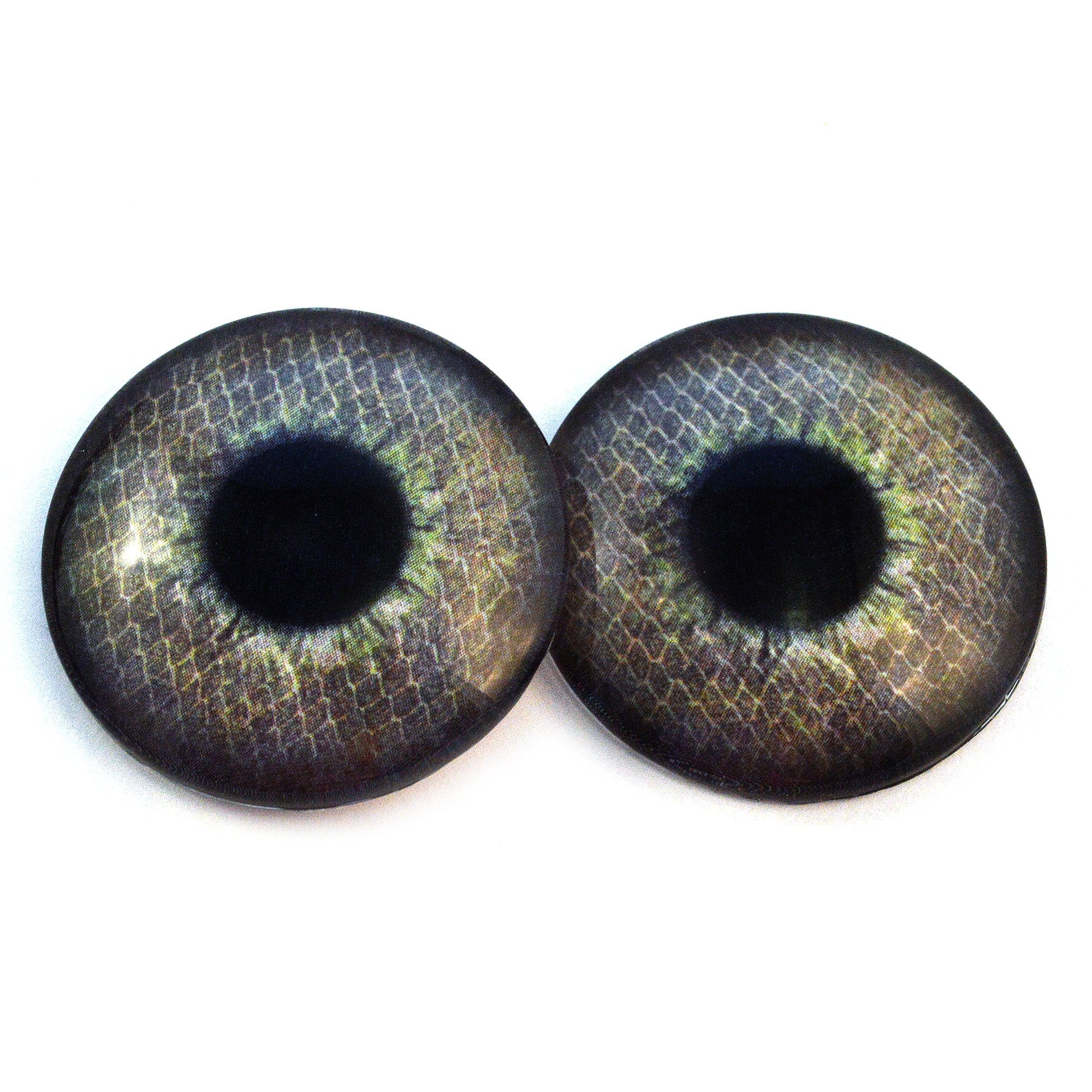 Swamp Creature Oval Glass Eyes – Handmade Glass Eyes