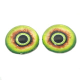 High Domed Eyes Green Monster Glass Eyes