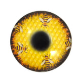 Honeycomb Bees Glass Eye