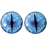 50mm Blue Dragon Glass Eyes - Large 2 Inch Fantasy Eyes