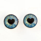 Light Blue Heart Pupil Sew-on eye