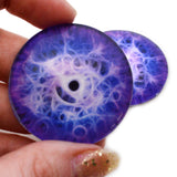Mystical Purple Intertwining Fantasy Glass Eyes
