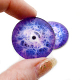 Mystical Purple Intertwining Fantasy Glass Eyes