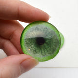 Jade Green Jaguar Glass Eye