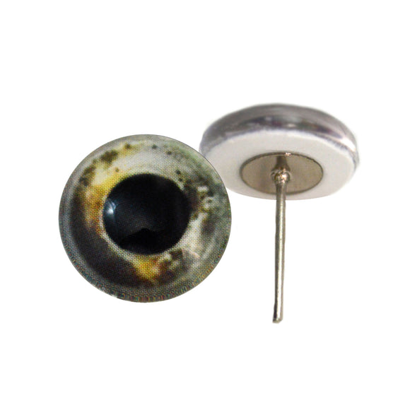 Koi Fish Glass Eyes on Wire Pin Posts