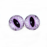 Light Purple Cat or Dragon Glass Eyes