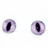 Light Purple Cat or Dragon Glass Eyes