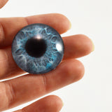 25mm Mint Blue Mermaid Glass Eye